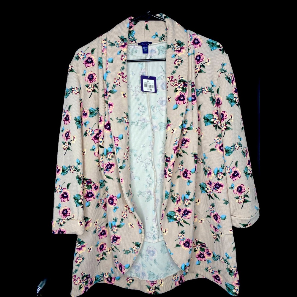 Floral Nude Blazer